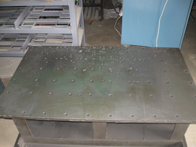 36"W x 60"L x 19"H DRILL TABLE